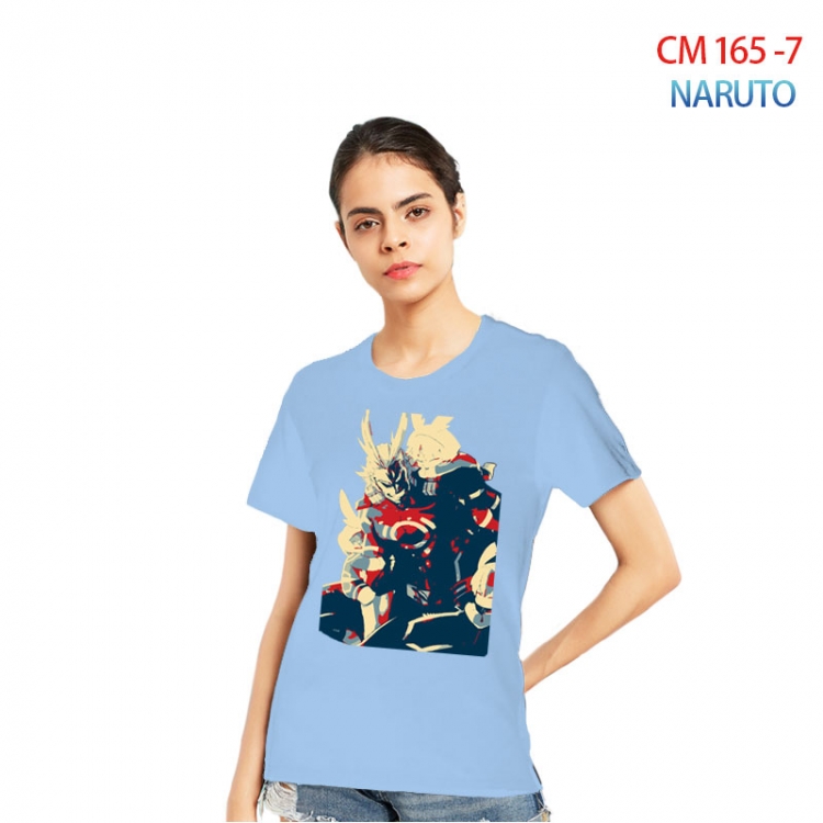 Naruto Women's Printed short-sleeved cotton T-shirt from S to 3XL CM-165-7