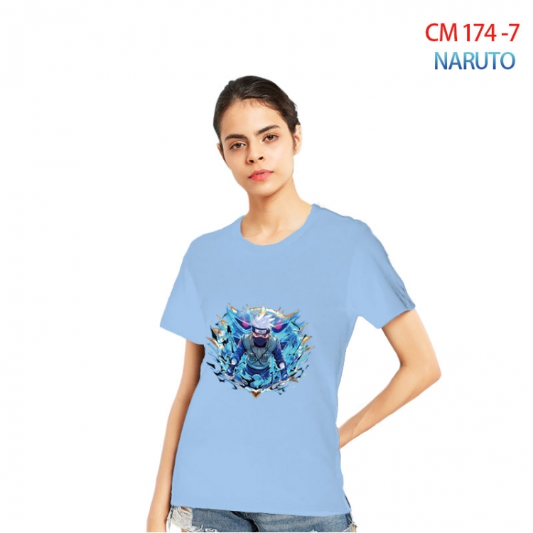 Naruto Women's Printed short-sleeved cotton T-shirt from S to 3XL  CM-174-7