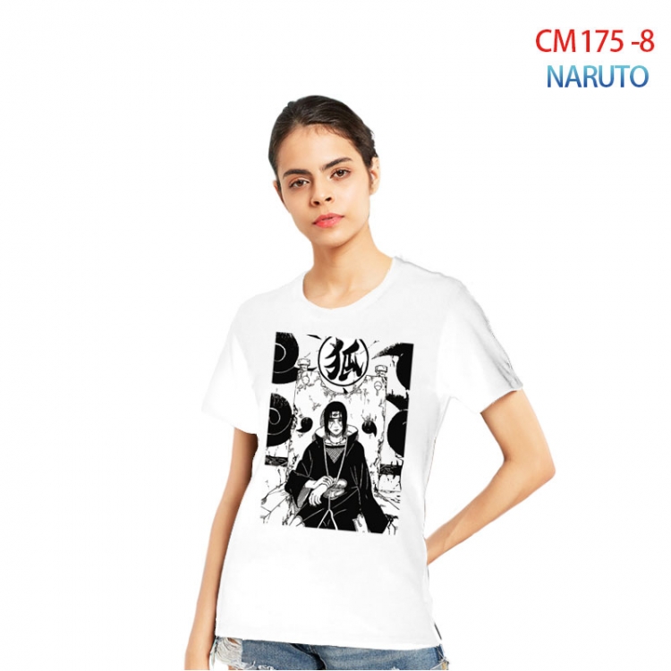 Naruto Women's Printed short-sleeved cotton T-shirt from S to 3XL CM-175-8