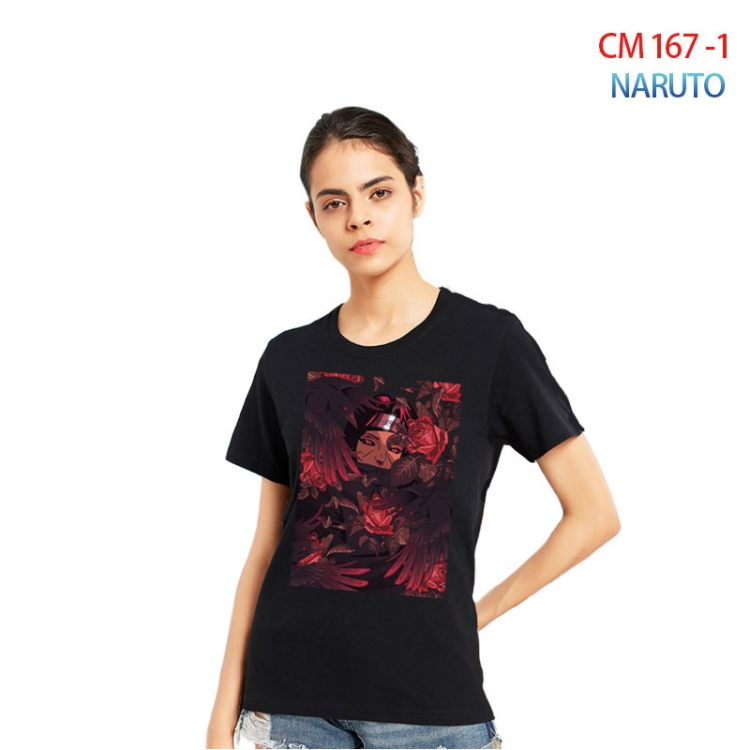 Naruto Women's Printed short-sleeved cotton T-shirt from S to 3XL CM-167-1