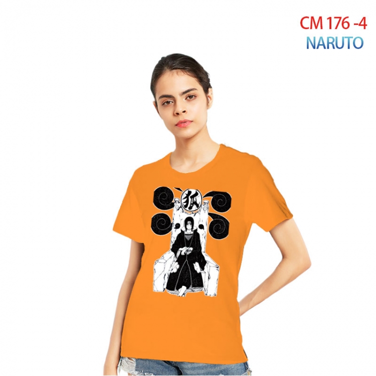 Naruto Women's Printed short-sleeved cotton T-shirt from S to 3XL CM-176-4