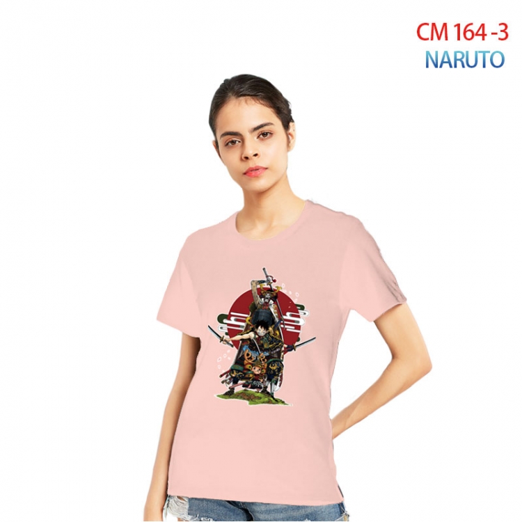 Naruto Women's Printed short-sleeved cotton T-shirt from S to 3XL CM-164-3