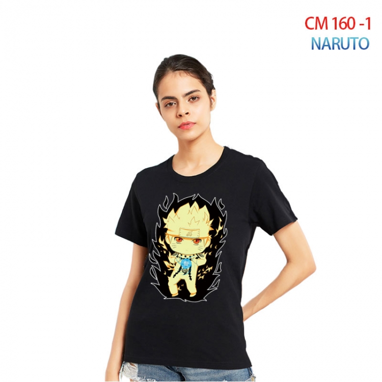 Naruto Women's Printed short-sleeved cotton T-shirt from S to 3XL CM-160-1