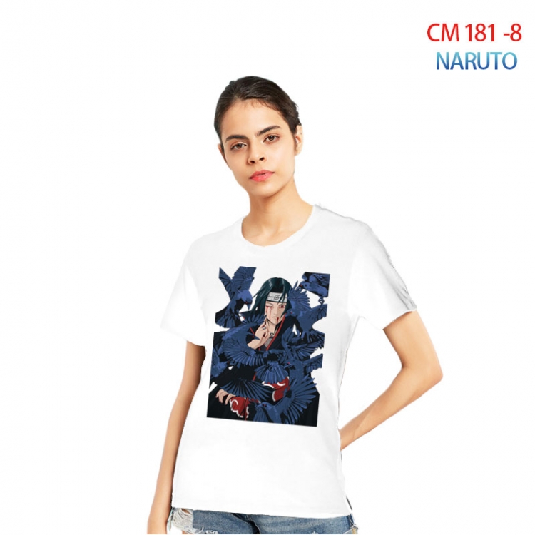Naruto Women's Printed short-sleeved cotton T-shirt from S to 3XL  CM-181-8