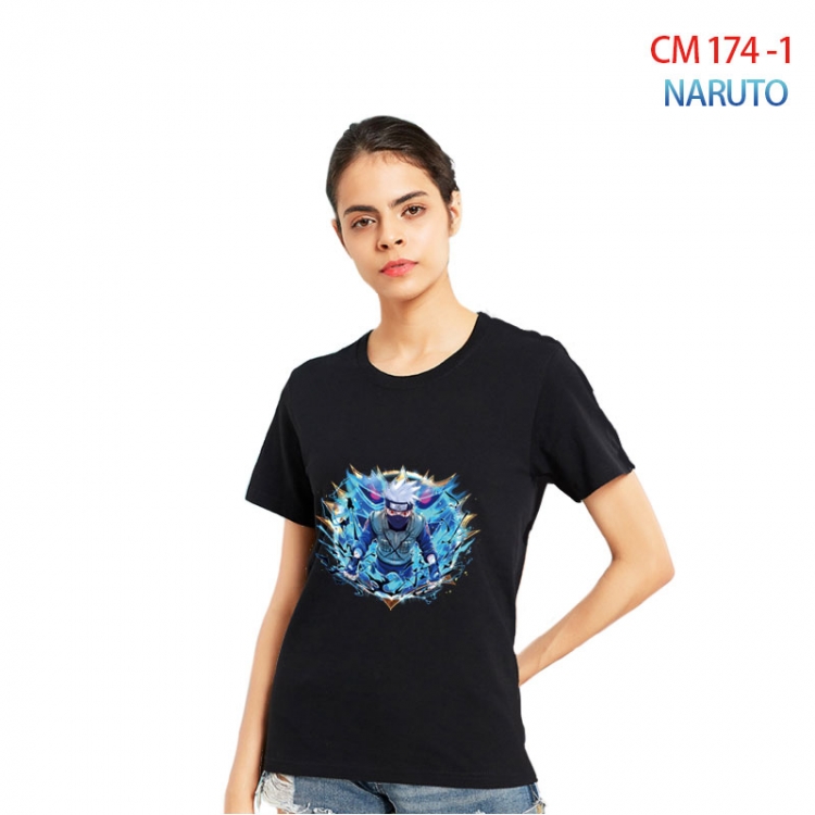 Naruto Women's Printed short-sleeved cotton T-shirt from S to 3XL CM-174-1