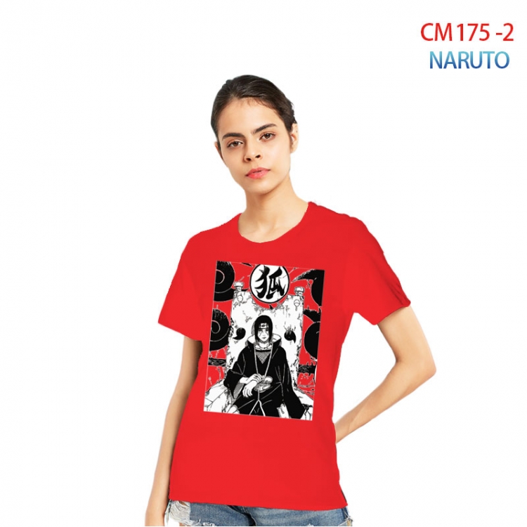 Naruto Women's Printed short-sleeved cotton T-shirt from S to 3XL  CM-175-2