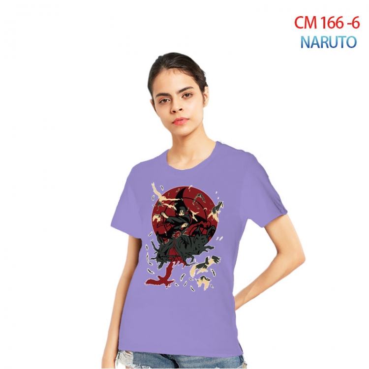 Naruto Women's Printed short-sleeved cotton T-shirt from S to 3XL CM-166-6