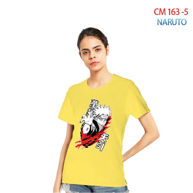 Naruto Women's Printed short-sleeved cotton T-shirt from S to 3XL CM-163-5