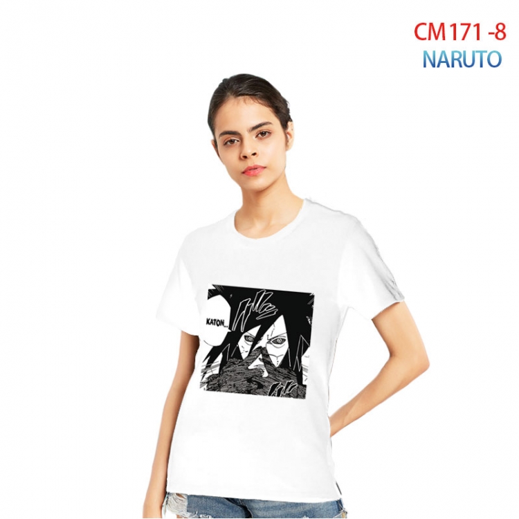 Naruto Women's Printed short-sleeved cotton T-shirt from S to 3XL CM-171-8