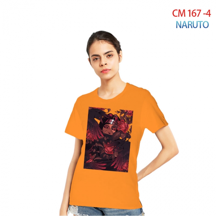 Naruto Women's Printed short-sleeved cotton T-shirt from S to 3XL CM-167-4