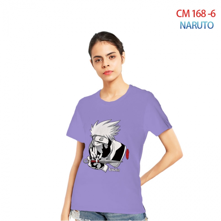 Naruto Women's Printed short-sleeved cotton T-shirt from S to 3XL CM-168-6