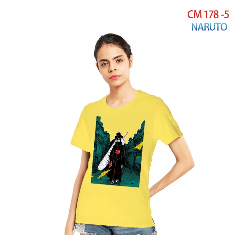 Naruto Women's Printed short-sleeved cotton T-shirt from S to 3XL CM-178-5