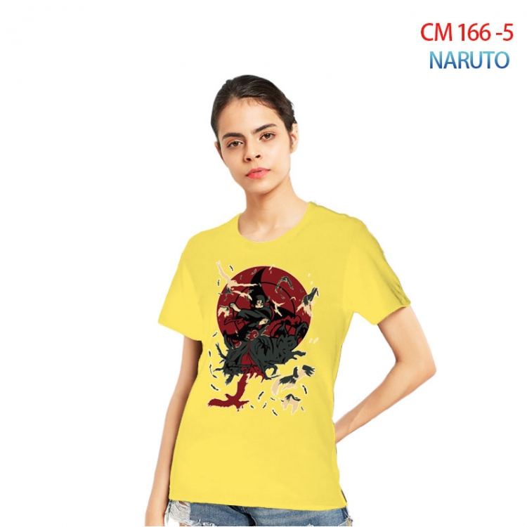 Naruto Women's Printed short-sleeved cotton T-shirt from S to 3XL  CM-166-5