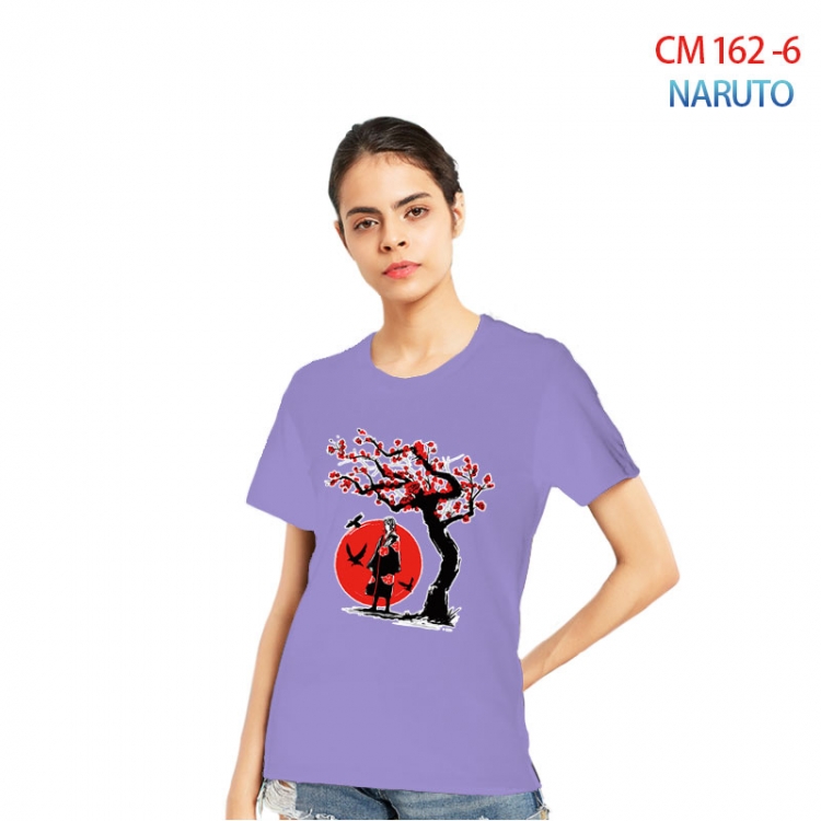 Naruto Women's Printed short-sleeved cotton T-shirt from S to 3XL  CM-162-6