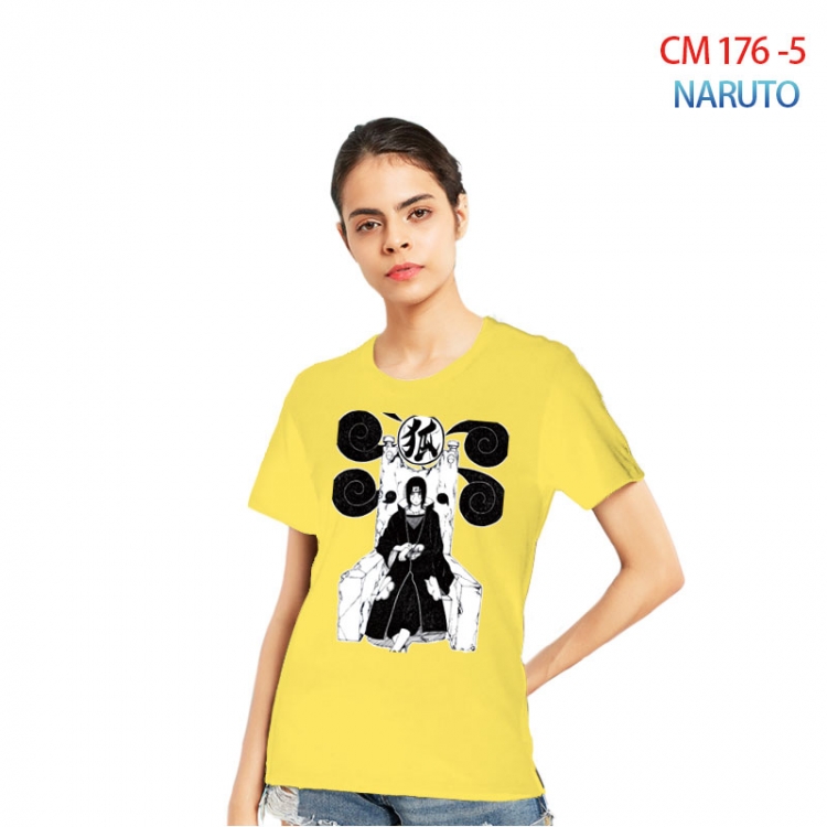 Naruto Women's Printed short-sleeved cotton T-shirt from S to 3XL  CM-176-5