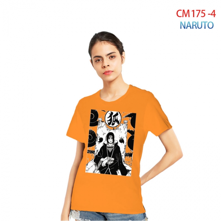 Naruto Women's Printed short-sleeved cotton T-shirt from S to 3XL CM-175-4