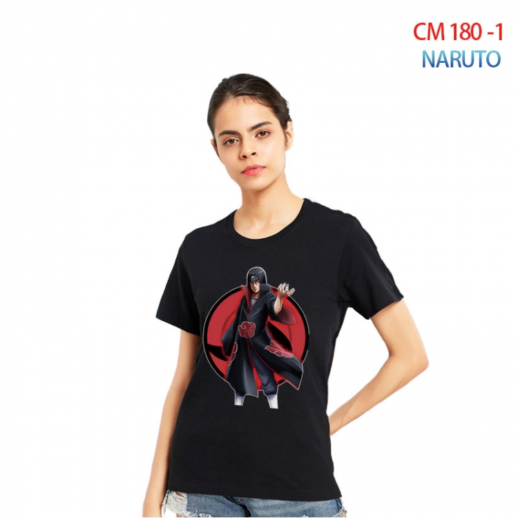 Naruto Women's Printed short-sleeved cotton T-shirt from S to 3XL CM-180-1