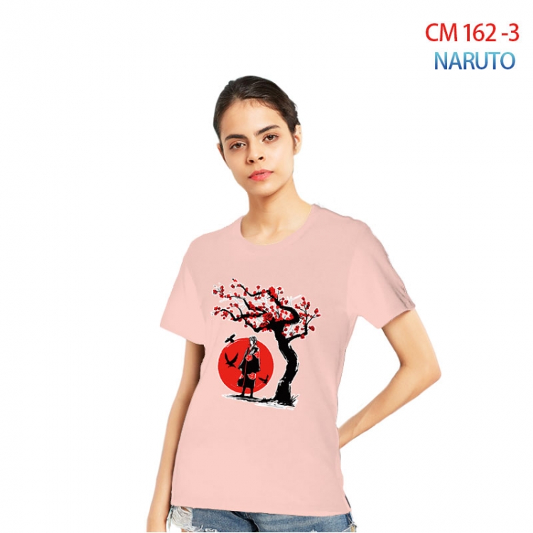 Naruto Women's Printed short-sleeved cotton T-shirt from S to 3XL  CM-162-3