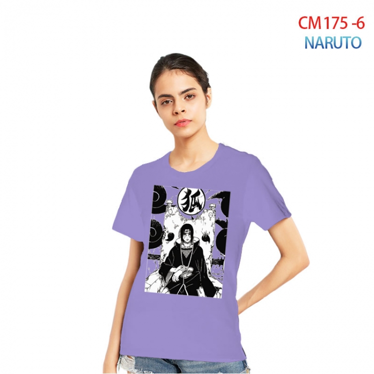 Naruto Women's Printed short-sleeved cotton T-shirt from S to 3XL CM-175-6