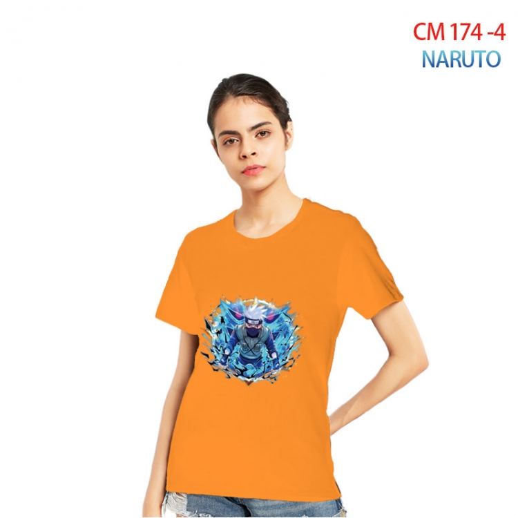 Naruto Women's Printed short-sleeved cotton T-shirt from S to 3XL CM-174-4