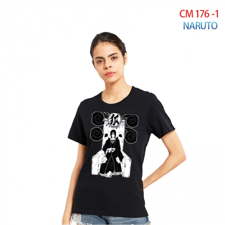 Naruto Women's Printed short-sleeved cotton T-shirt from S to 3XL CM-176-1