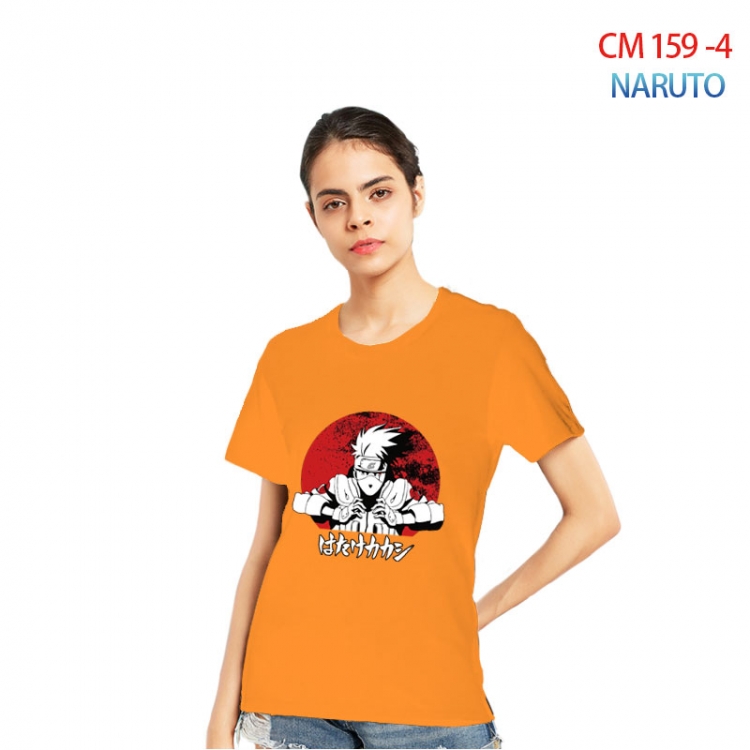 Naruto Women's Printed short-sleeved cotton T-shirt from S to 3XL CM-159-4