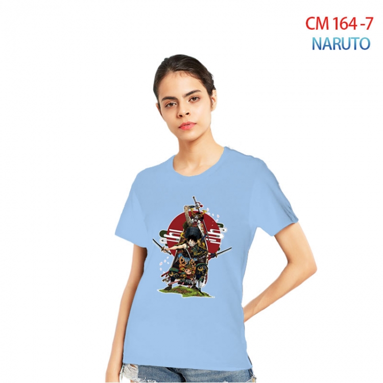 Naruto Women's Printed short-sleeved cotton T-shirt from S to 3XL CM-164-7