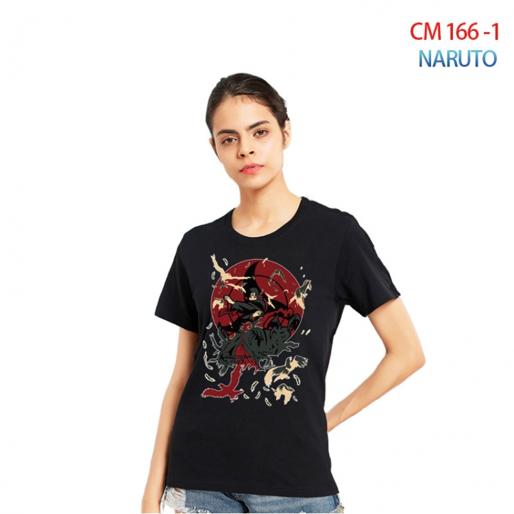 Naruto Women's Printed short-sleeved cotton T-shirt from S to 3XL CM-166-1
