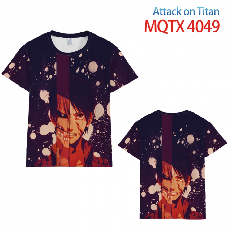 Shingeki no Kyojin full color printed short-sleeved T-shirt  from  S to 5XL MQTX4049