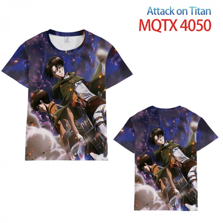 Shingeki no Kyojin full color printed short-sleeved T-shirt  from  2XS  to 5XL MQTX4050