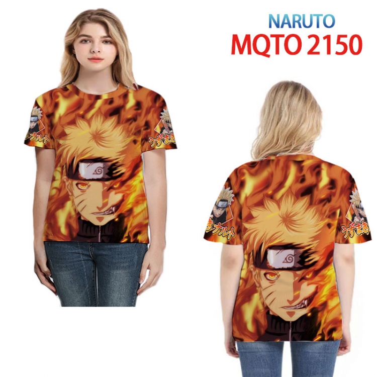 Naruto Full color printed short sleeve T-shirt 2XS-4XL, 9 sizes MQTO2150