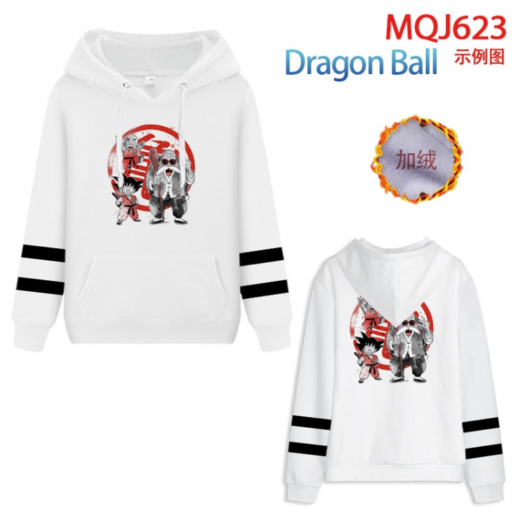 DRAGON BALL Anime hooded plus fleece sweater 9 sizes from XXS to 4XL MQJ627
