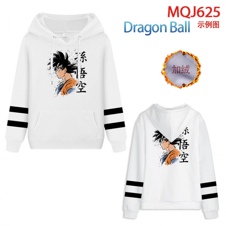 DRAGON BALL Anime hooded plus fleece sweater 9 sizes from XXS to 4XL MQJ625