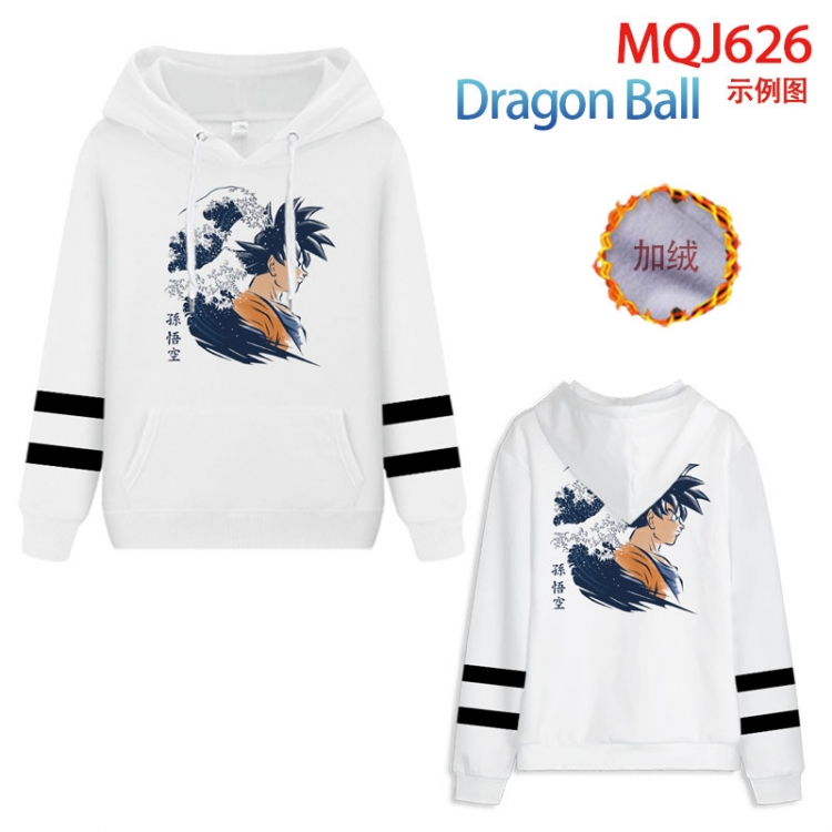 DRAGON BALL Anime hooded plus fleece sweater 9 sizes from XXS to 4XL MQJ626