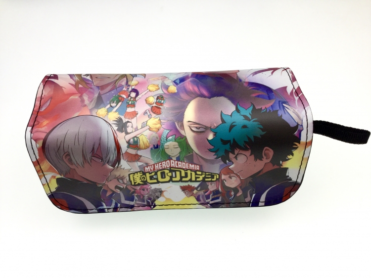 My Hero Academia Double zipper PU pencil Bag 20X10X7.5M 140G Style B