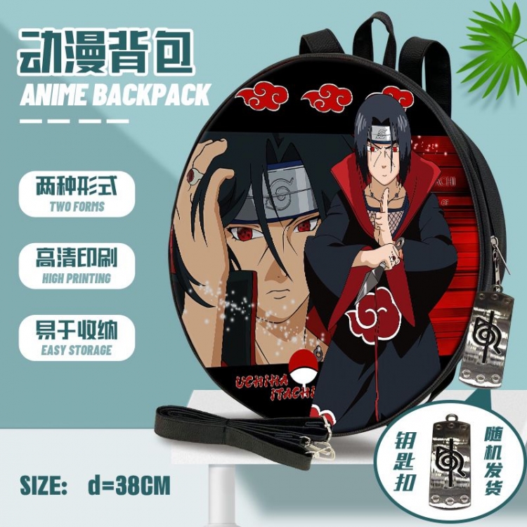 Naruto Anime round school bag backpack 38cm  style  D