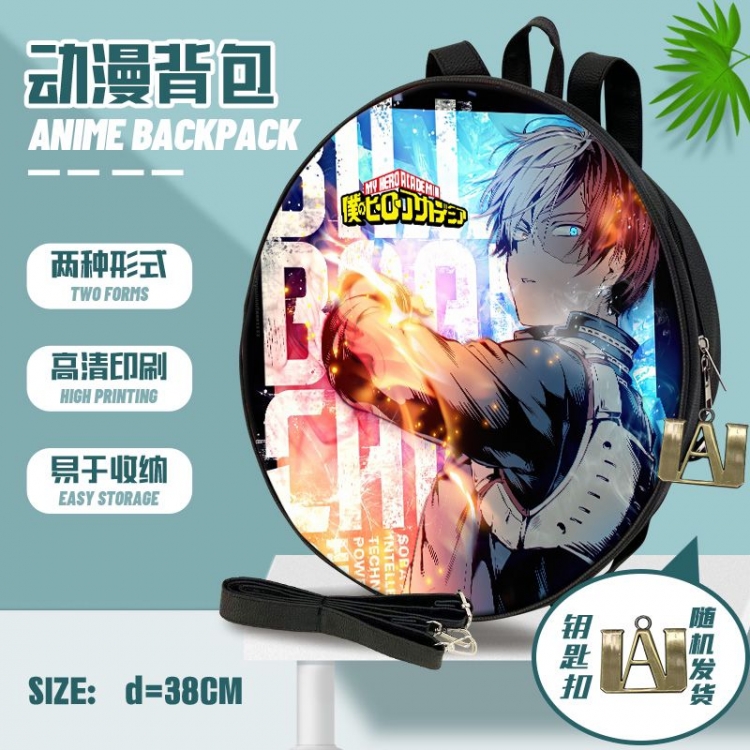 My Hero Academia Anime round school bag backpack 38cm  style  B