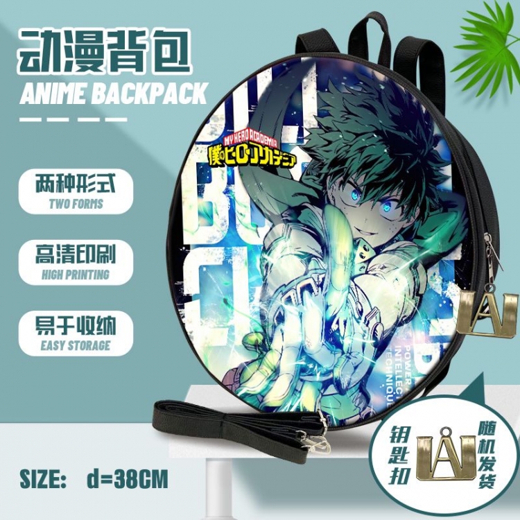 My Hero Academia Anime round school bag backpack 38cm  style  A