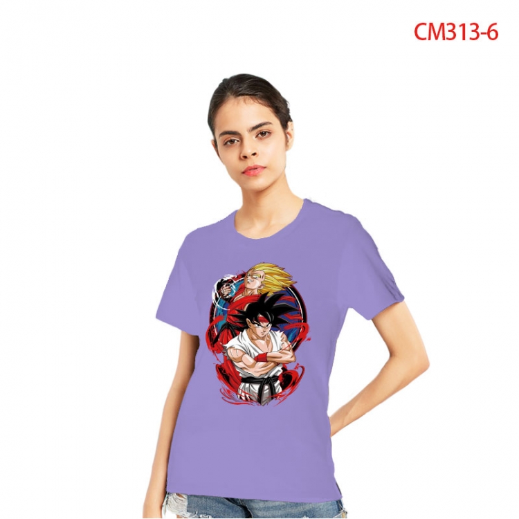 DRAGON BALL Women's Printed short-sleeved cotton T-shirt from S to 3XL CM3136