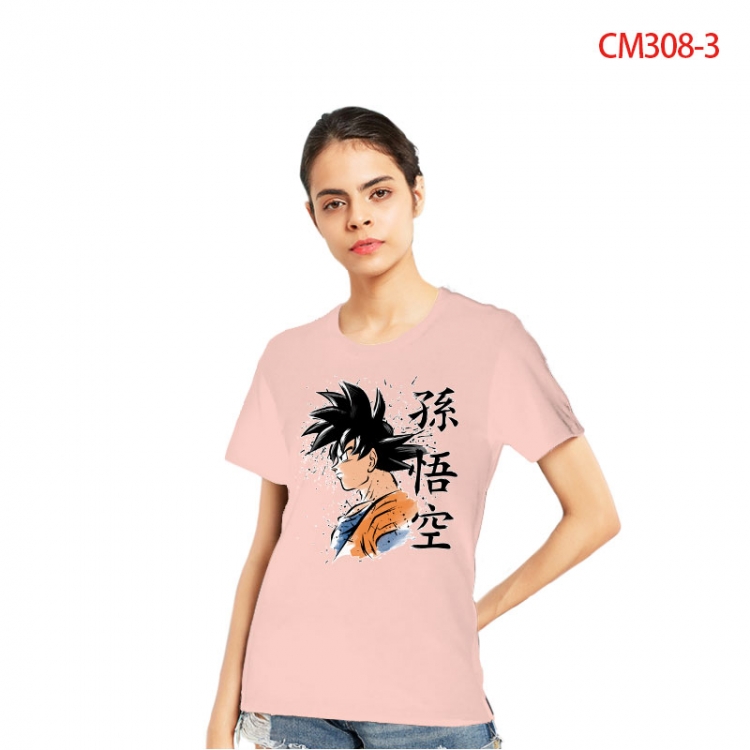 DRAGON BALL Women's Printed short-sleeved cotton T-shirt from S to 3XL CM3083