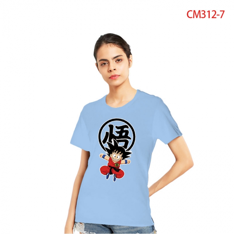 DRAGON BALL Women's Printed short-sleeved cotton T-shirt from S to 3XL CM3127