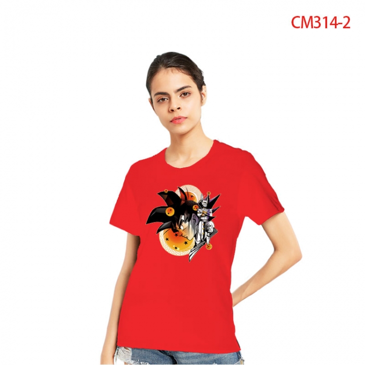 DRAGON BALL Women's Printed short-sleeved cotton T-shirt from S to 3XL CM3142
