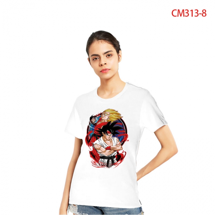 DRAGON BALL Women's Printed short-sleeved cotton T-shirt from S to 3XL CM3138