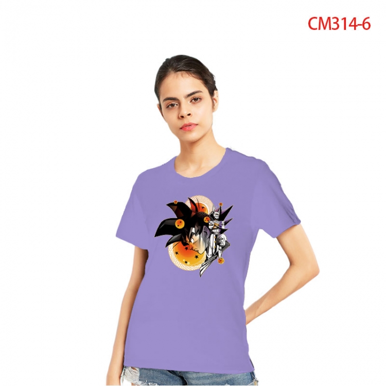 DRAGON BALL Women's Printed short-sleeved cotton T-shirt from S to 3XL CM3146