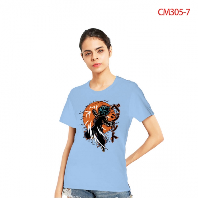 DRAGON BALL Women's Printed short-sleeved cotton T-shirt from S to 3XL CM3057