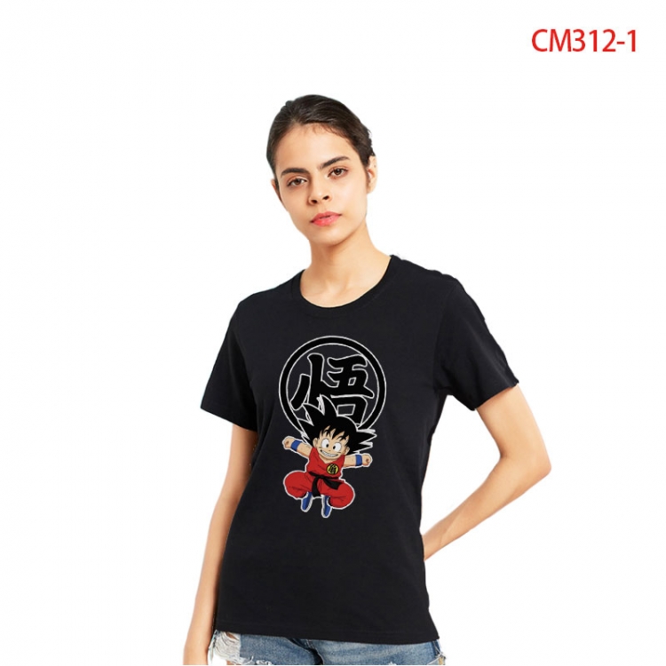 DRAGON BALL Women's Printed short-sleeved cotton T-shirt from S to 3XL CM3121