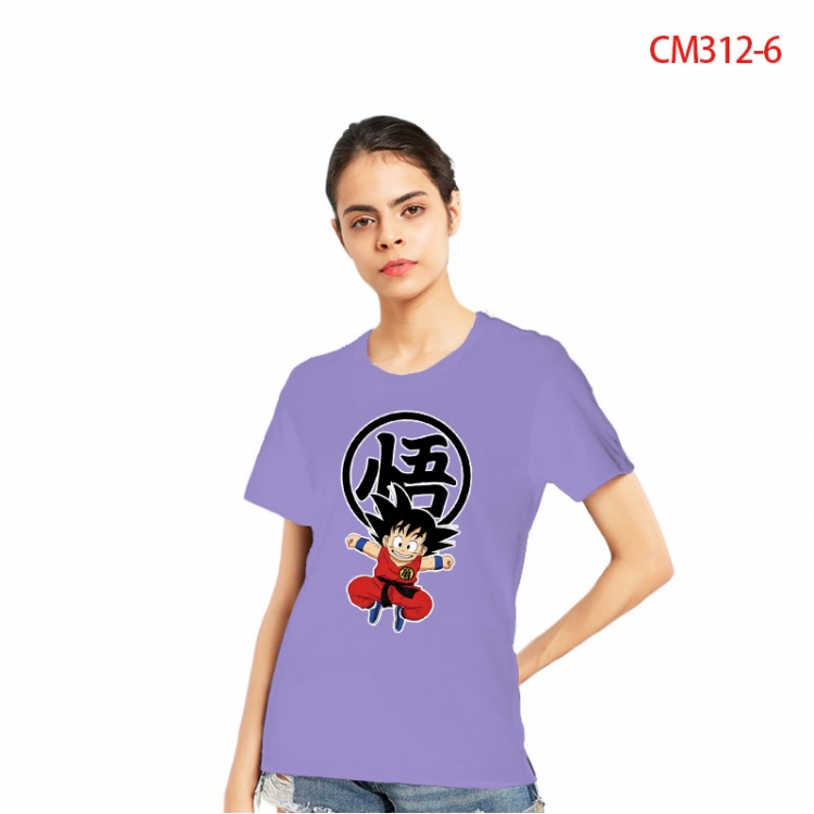 DRAGON BALL Women's Printed short-sleeved cotton T-shirt from S to 3XL CM3126