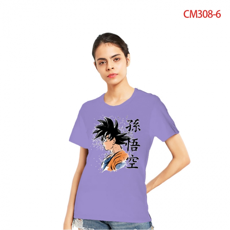 DRAGON BALL Women's Printed short-sleeved cotton T-shirt from S to 3XL CM3086