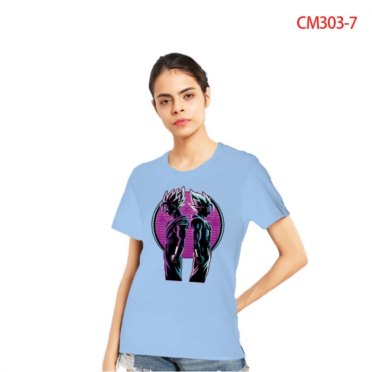 DRAGON BALL Women's Printed short-sleeved cotton T-shirt from S to 3XL CM3037