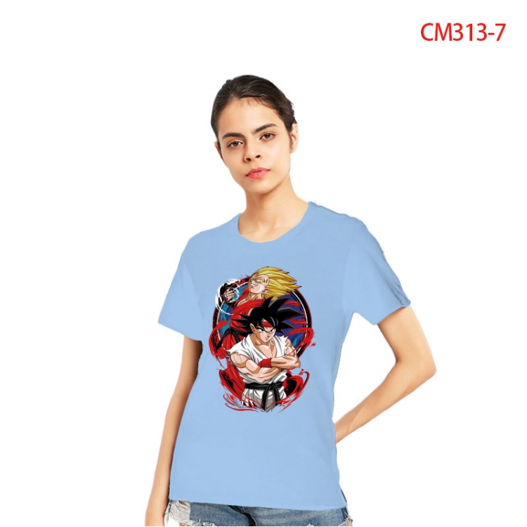 DRAGON BALL Women's Printed short-sleeved cotton T-shirt from S to 3XL CM3137